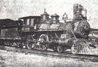 The engine that first drew the Barr Colonists, coming into Saskatoon