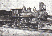 The engine that first drew the Barr Colonists, coming into Saskatoon
